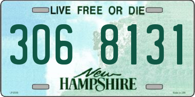 NH license plate 3068131