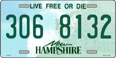NH license plate 3068132