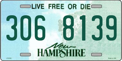 NH license plate 3068139