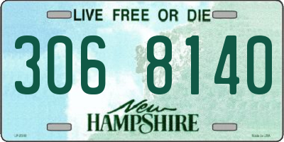 NH license plate 3068140