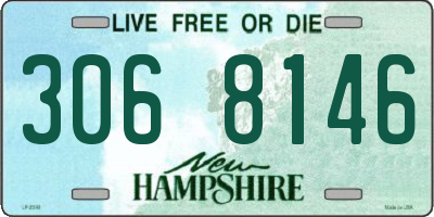 NH license plate 3068146