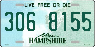 NH license plate 3068155