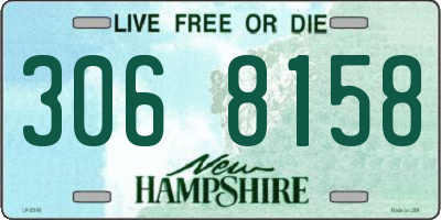 NH license plate 3068158