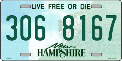 NH license plate 3068167