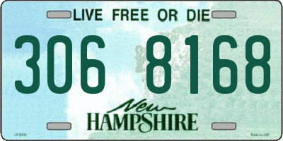 NH license plate 3068168