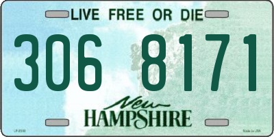 NH license plate 3068171