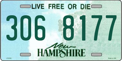 NH license plate 3068177