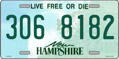 NH license plate 3068182