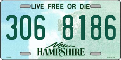 NH license plate 3068186