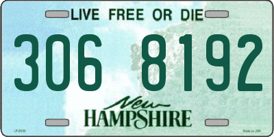NH license plate 3068192