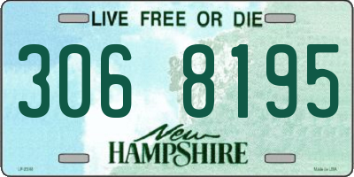 NH license plate 3068195