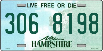 NH license plate 3068198