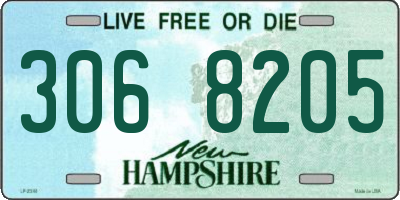 NH license plate 3068205