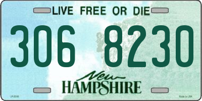 NH license plate 3068230
