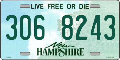 NH license plate 3068243
