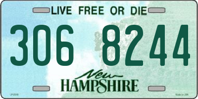 NH license plate 3068244