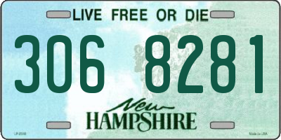NH license plate 3068281
