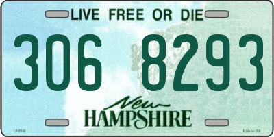 NH license plate 3068293