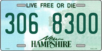 NH license plate 3068300