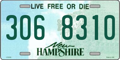 NH license plate 3068310