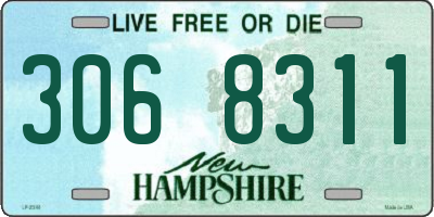 NH license plate 3068311