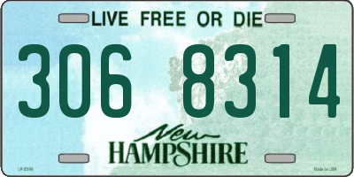 NH license plate 3068314