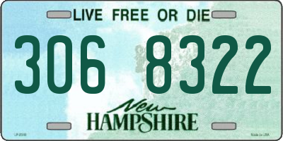 NH license plate 3068322