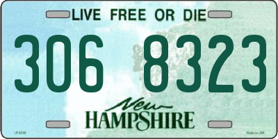 NH license plate 3068323