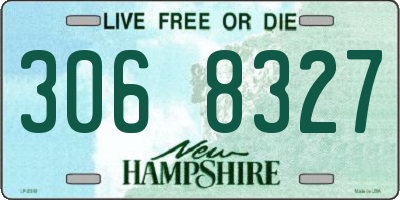 NH license plate 3068327