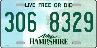 NH license plate 3068329