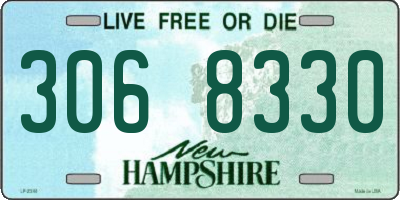 NH license plate 3068330