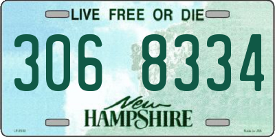 NH license plate 3068334