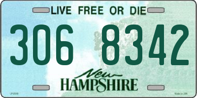NH license plate 3068342