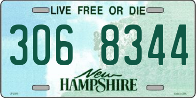 NH license plate 3068344