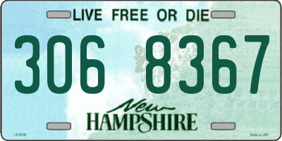 NH license plate 3068367