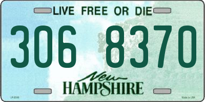 NH license plate 3068370