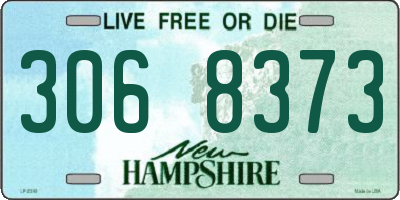 NH license plate 3068373