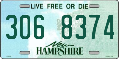 NH license plate 3068374