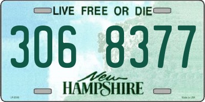 NH license plate 3068377