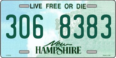 NH license plate 3068383