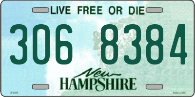 NH license plate 3068384