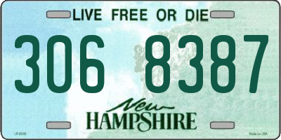 NH license plate 3068387