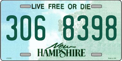 NH license plate 3068398