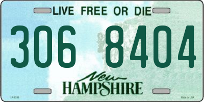 NH license plate 3068404