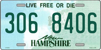 NH license plate 3068406