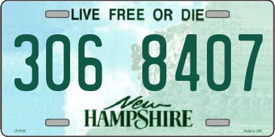 NH license plate 3068407