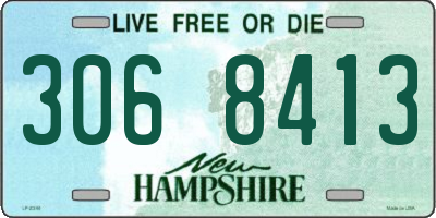 NH license plate 3068413