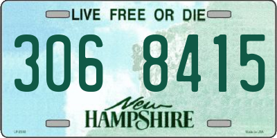 NH license plate 3068415