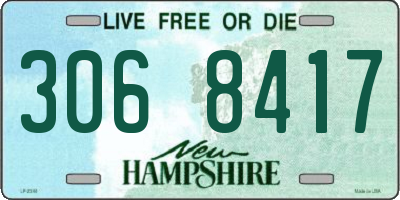 NH license plate 3068417