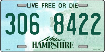 NH license plate 3068422